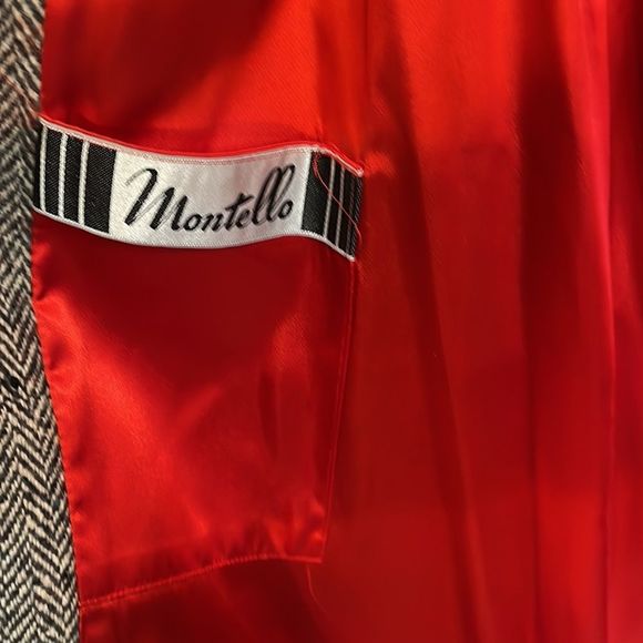 Vintage Montello wool trench coat with scarf - Picture 9 of 11